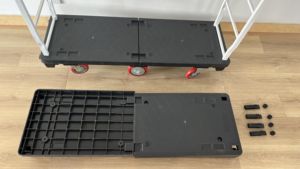 U Thuyền Giỏ Hàng Xe Đẩy & Nền Tảng Xe Tải Nhiệm Vụ Nặng Nề Hàng Hóa Nền Tảng Kho Lưu Trữ Sáu Bánh Xe Cân Bằng Trolly - Product Image 5