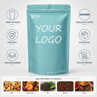 Sachet Doypack refermable personnalisé de petite taille pour emballage alimentaire, en Mylar PE 3,5 mil pour chips et autres snacks