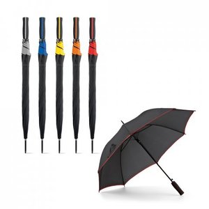 Parapluie de golf ouvert semi-automatique 8 os Parapluies bâton imperméables coupe-vent extra larges avec poignée en <span class=keywords><strong>EVA</strong></span> - Product Image 1
