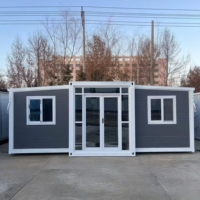 Maison conteneur préfabriquée mobile de haute qualité, extensible, 40/20 pieds, 4 chambres, type « Granny Flat », transportable
