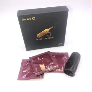 Recare verkaufen Online-Hersteller maßge schneiderte Outdoor-Latex halten frisches Weinglas trinken Wein Kondom
