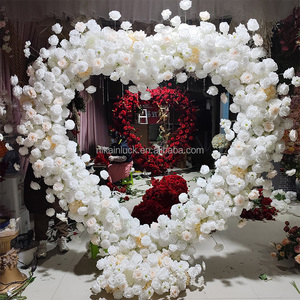 Arreglo Floral de Rosas en Forma de Corazón Rojo para Propuesta de <span class=keywords><strong>Matrimonio</strong></span>, Arco de Boda, Decoración para Pedida de Mano - Product Image 3