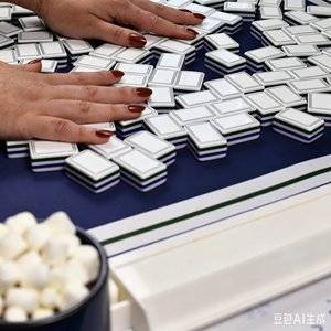 CHIVAN Set di Tessere Mahjong Americane in Acrilico di Lusso a 5 Strati, 160 Tessere, Pieghevole e Portatile, per Scultura sulla Neve, Resistente all'Acqua - Product Image 3