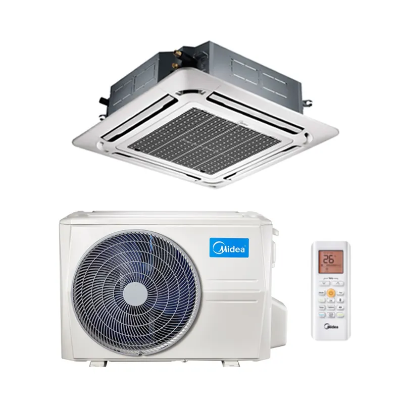 Midea – climatiseur de plafond à cassette 4 voies, flux d'air T3, ambiance tropicale, onduleur DC 24000btu 3000btu 48000btu 60000btu