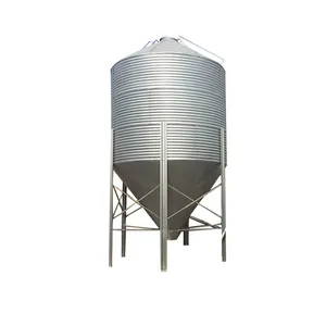 JUXIN Poultry Farm Chicken House Pig House Poultry farming Feed Silo Bin Large Supply Poultry Farming Equipment