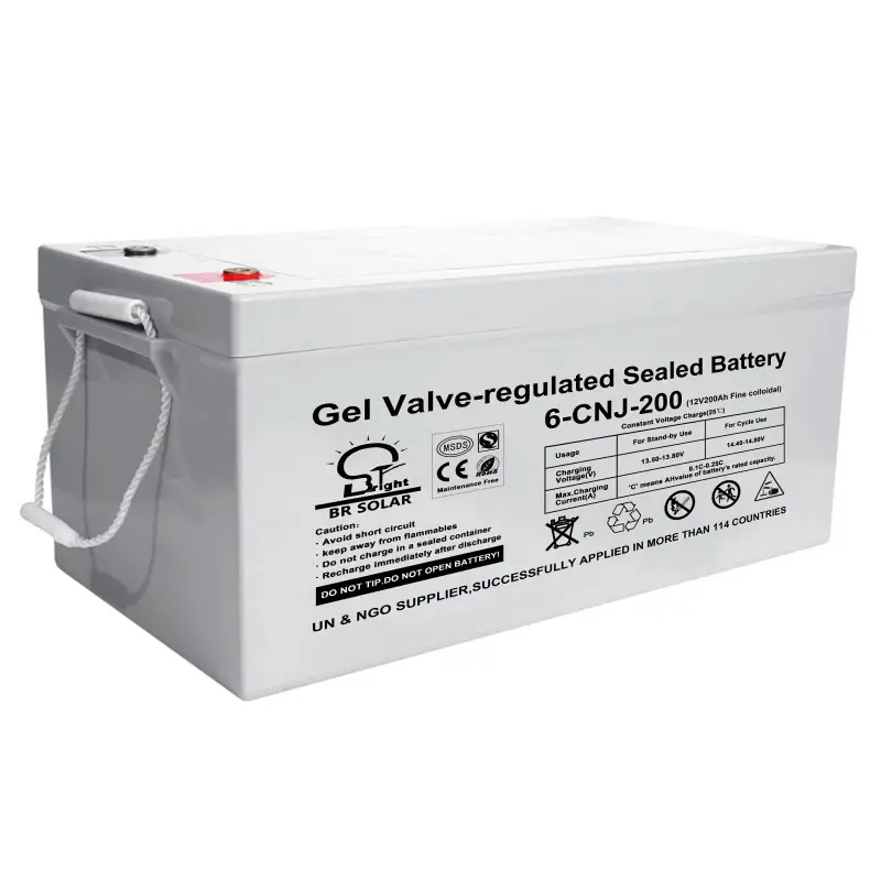 High Efficient Low Internal Resistance 12V 200ah 250ah Deep Cycle Battery 12V 200AH 250AH Gel Battery