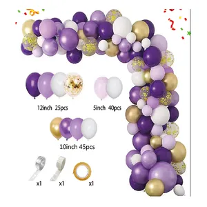 بيع بالجملة مجموعة قوس البالون المخصصة لسلسلة البالون البالون بقوس جارلاند ، طقم قوس البالون الوردي والذهبي الوردي