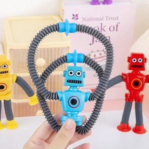 Cross-Border Telescopic <strong>Toy</strong> <strong>Robot</strong> Sucker Plastic Variety Shapes Stretch Luminous Decompression Funny Pressure Reduction Gift - Product Image 3