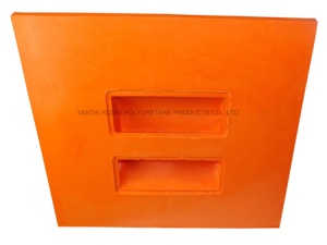 Cale de roue en uréthane PU de sécurité <span class=keywords><strong>pour</strong></span> camion lourd 120 tonnes UC1210, antidérapante, cale de roue de véhicule, cale de roue de voiture UWC12 - Product Image 4