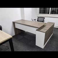 Fabrication de meubles de bureau Table de PDG traditionnelle luxueuse Bureau en L exclusif Boss