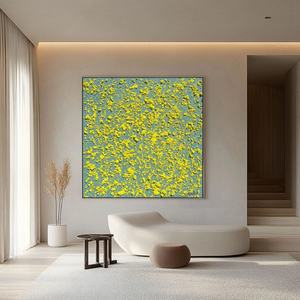 Pintura al Óleo, Arte Mural 3D, Cuadrado Abstracto Texturizado, Arte Mural Contemporáneo Minimalista y Creativo para Decoración Moderna del Hogar y Galería - Product Image 6