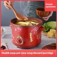Pot de santé du fabricant Yolecen argile violette marmite à soupe électrique multi-fonction mijoteuse appareil ménager cadeau pour bébé