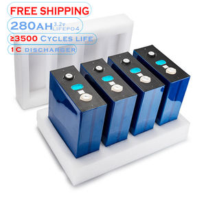 Free shipping 1 set = 4 PCs 3.2 volt deep cycle lithium batteries 280AH Lifepo4 - Product Image 1