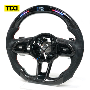 พวงมาลัยคาร์บอนไฟเบอร์แท้ TDD พร้อมไฟ LED สำหรับรถยนต์ Jaguar - Product Image 2