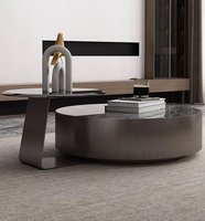 Moderne Simple Lumière Luxe Minimaliste Marbre Rock Panneau Table Basse Salon Salle À Manger Petit Appartement Famille Maison Meubles