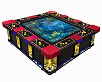 Machine de jeu d'arcade Fish Hunter avec écran LCD de 100 pouces, prend en charge 10 joueurs, cabinet en métal durable, version anglaise