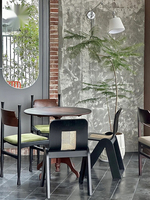 Mobilier de restaurant au design moderne et élégant siège en tissu et chaise de salle à manger en frêne massif pour la maison et la salle à manger