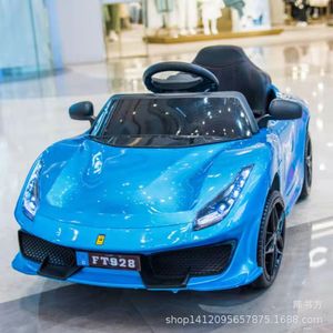 Children Electric Car Dual <b>Drive</b> Four Wheel Remote Control Rechargeable Toy Car For Kids 1-6 Years Old Pink FT928 - Product Image 3