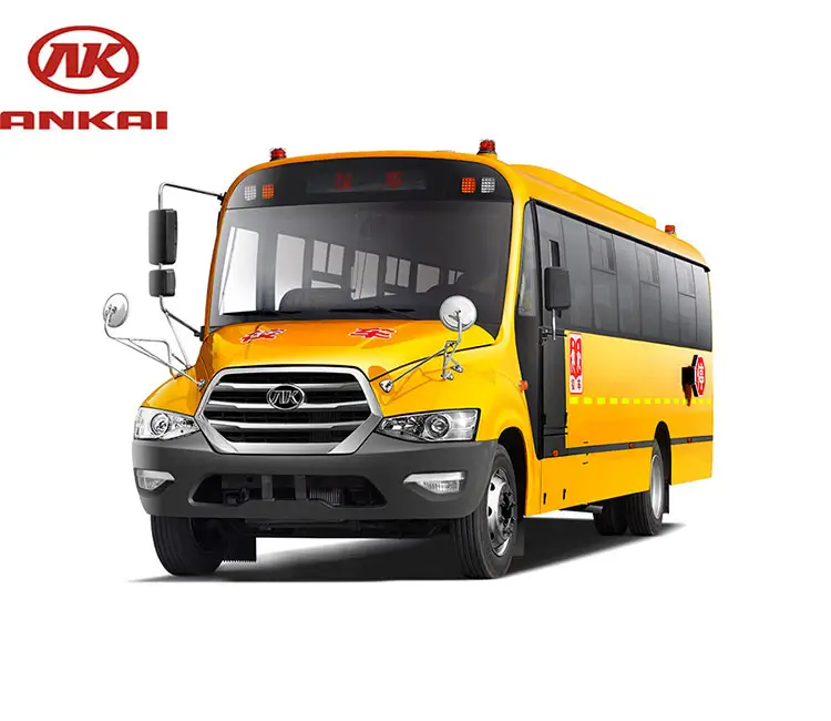 ANKAI BUS Produsen Tiongkok HFF6101KX5 Bus Sekolah untuk Siswa MONOCOQUE Vehical untuk Dijual 58 Kursi
