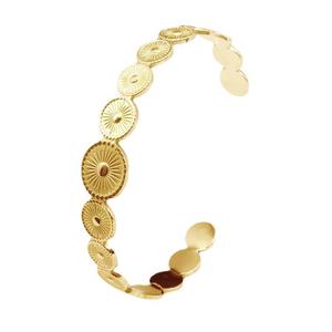 Round Opening c Adjustable Stainless Steel <b>Couple</b> <b>Bracelet</b> Wholesale Stainless Steel <b>Bracelet</b> Waterproof Female <b>Bracelet</b> - Product Image 1