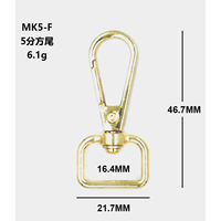 Clips de fermoirs à gâchette en alliage de zinc de qualité supérieure-légers sans nickel pour cuir artisanat sac sangle ceinture sangle et crochets porte-clés