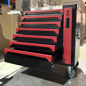 Ensemble d'outils à main multifonctionnels en acier au carbone de 420 pièces, complet avec plateau en mousse EVA et chariot à outils portable pour la réparation mécanique - Product Image 2