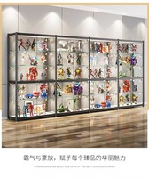 Vitrine en verre minimaliste moderne pour modèles Lego et figurines d'action pour la maison Solution de stockage de salon