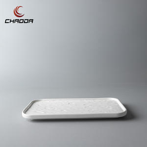 Plato <span class=keywords><strong>de</strong></span> Sushi <span class=keywords><strong>de</strong></span> porcelana plana estilo Mars personalizado, juego <span class=keywords><strong>de</strong></span> vajilla, plato creativo con patrón oblongo para el hogar, bodas, hoteles - Product Image 4