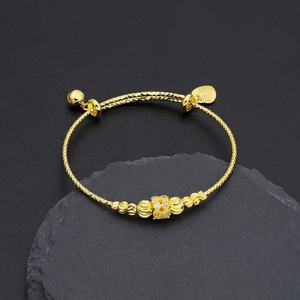 กำไลข้อมือทองชุบ 24K ดีไซน์จีบแบบปรับได้ รุ่นใหม่ JXX Unisex แฟชั่นสวยหรู คุณภาพสูง สำหรับผู้ใหญ่ - Product Image 3