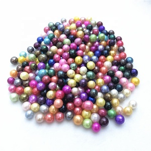Commercio all'ingrosso 6-7mm 3A Rotonda Naturale D'acqua Dolce Allentati Della <span class=keywords><strong>Perla</strong></span> di Perle Colorate Per Gabbie Medaglioni Pearl - Product Image 1