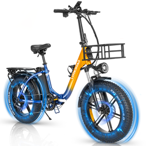 Bicicleta Eléctrica Plegable de 20 Pulgadas, 750W, 48V, 23Ah, 120km de Autonomía, Shimano de 7 Velocidades, Bicicleta Eléctrica Híbrida Plegable con Pantalla LCD USB - Product Image 3