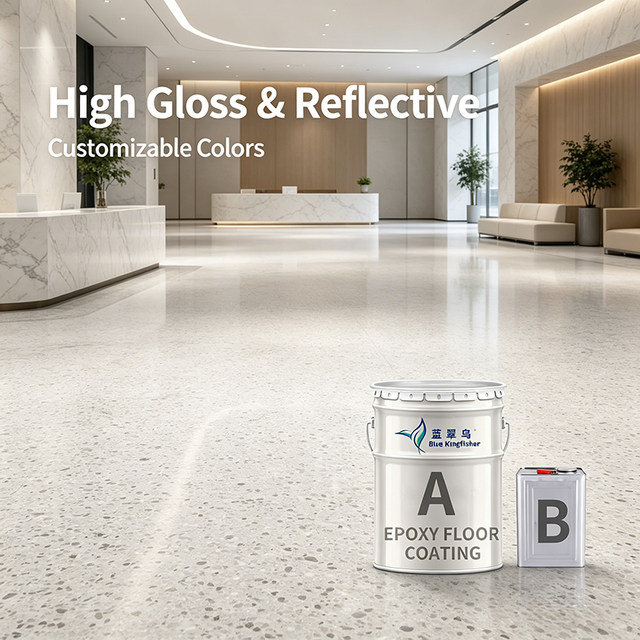 Durable Anti-slip Epoxy Resin Colored Sand Waterproof Liquid Floor Coating for Cement and Home Floors Brush Application