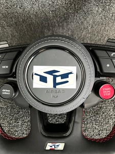Volant en cuir à livraison rapide pour Audi A4 B9 Rs3 Rs4 Rs8 A3 A5 S3 S4 S5 B9 2017-2020 <span class=keywords><strong>2021</strong></span> 2022 - Product Image 4