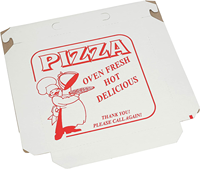 Boîte à pizza en carton ondulé personnalisée avec logo pour la livraison de nourriture et l'emballage à emporter