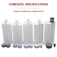 Prix d'usine, seringue à double canon de 50 ml, 2:1, pour la distribution de colle AB, cartouche en plastique, cylindre