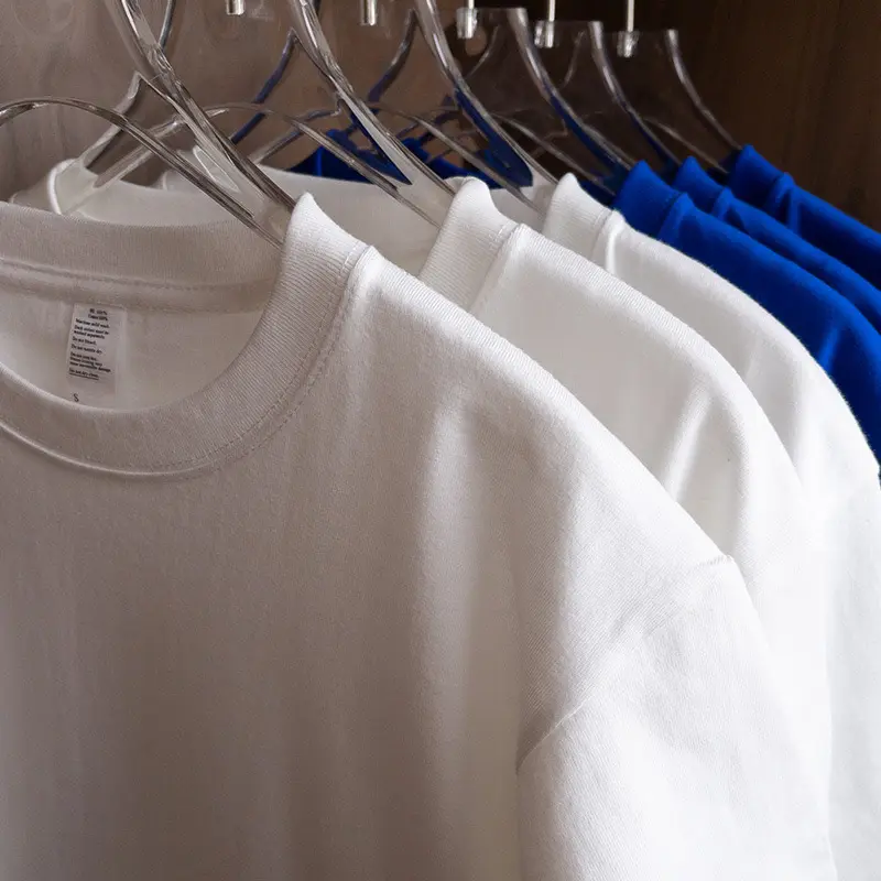 TITI Wholesale 100% ヘビーウェイトコットンブランクTシャツカスタムプレーンホワイトTシャツメンズTシャツ