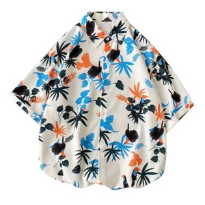 Chemise boutonnée à imprimé artistique pour <span class=keywords><strong>homme</strong></span>, style bohème, décontractée, streetwear d'été - Product Image 5