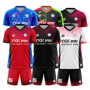 Jersey Sepak Bola Custom Original Grosir Luson, Bernapas, Cetak Digital, Cepat Kering, Kerah V, Lengan Pendek, 100% Poliester, Pria - Product Image 1