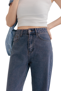 กางเกงยีนส์ผ้าย้อมสีชมพูสำหรับผู้หญิงวัสดุผ้าฝ้าย100% ผ้าย้อมสีจากจีน - Product Image 6