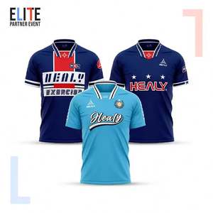 Camiseta de Fútbol Retro Clásica Vintage de la Marca HEALY, Ropa Deportiva para Hombre, Camiseta de Fútbol Retro de Alta Calidad - Product Image 2