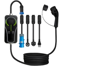 Nouveau chargeur EV portable Type2/GB/T 7kW AC 200-220V Entrée 32A IP54 Câble de 5M Contrôle par application pour usage domestique et commercial - Product Image 1