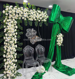 SMOOTHイベント小道具生地シルクジャイアントボウ大すべての色利用可能ビッグボウ結婚式の背景装飾のためのカスタムを受け入れる - Product Image 3