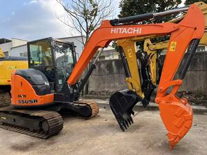 Mini-excavatrice Hitachi Zaxis 55 d'occasion du Japon, modèle ZX55/ZX55U/ZX55US/ZX55USR, 5,5 tonnes, sur chenilles en caoutchouc, à vendre - Product Image 4