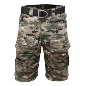 Men's Waterproof Tactical Shorts Outdoor Cargo Shorts Lightweight Quick Dry Breathable Pants Outdoor Hunting Fishing