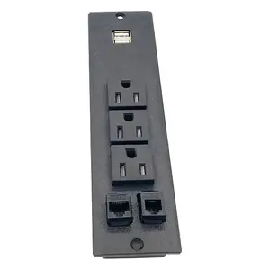 Oswell Oplader Desktop Power Tr Stopcontact Usb Socket Transformator Kantoor Power Strip Met Telefoon Networt Internet Poort Lijn