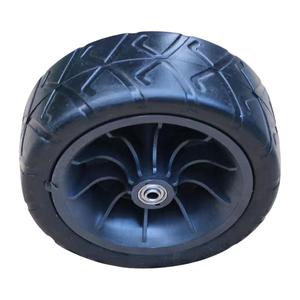 Ruota sostitutiva in schiuma TPU solida da 8 pollici senza piatto per carrello da giardino per carrozze da spiaggia - Product Image 4