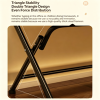 Bureau d'ordinateur pliable et réglable en acier durable, design moderne, pour la maison, le bureau et les études