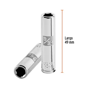 Juego de Llaves de Tubo de 6 Puntas, 9/32 Pulgadas de Largo, Accionamiento de 1/4 de Pulgada, Marca TRUPER - Product Image 3