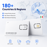 Carte SIM GPS 4G Europe, carte de roaming multi-réseaux Telecom Italie, traceur de véhicule, appareil IoT, 180+ pays, Plug & Play, WiFi PC