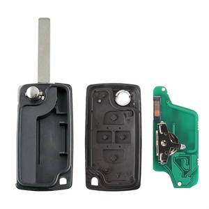 Étui de remplacement pour <span class=keywords><strong>clé</strong></span> de voiture à télécommande 4 boutons pour <span class=keywords><strong>Peugeot</strong></span> 807 <span class=keywords><strong>1007</strong></span> Citroën C8 CE0523, coque de <span class=keywords><strong>clé</strong></span> pliable à clapet - Product Image 4
